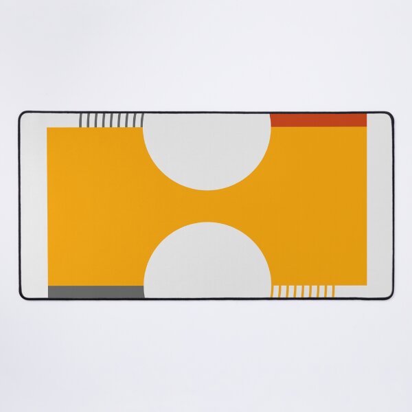 Item preview, Bauhaus Geometric Design with Red Black Orange Circles and Squares designed and sold by KMA Home Design.