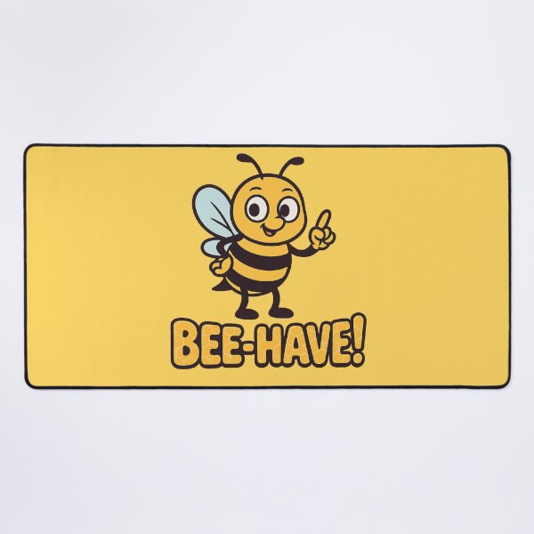 Item preview, Bee-Have! | Cute Cartoon Bee Pun Design designed and sold by Bratak.