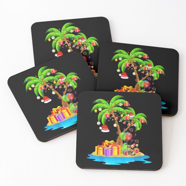 Item preview, Christmas Lights Palm Tree Funny Hawaii Beach Tropical Xmas designed and sold by sandrahofer-art.