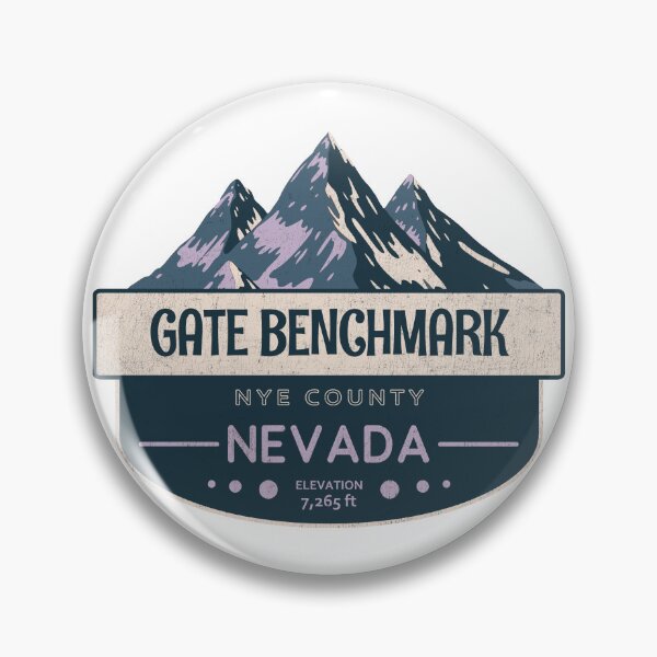 Item preview, Gate Benchmark, Nye County, Nevada, Mountain Design designed and sold by Wanderful-roads.