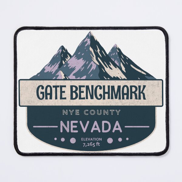 Item preview, Gate Benchmark, Nye County, Nevada, Mountain Design designed and sold by Wanderful-roads.