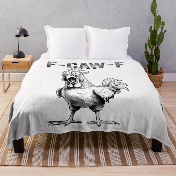 Item preview, Funny Rooster Meme F-Caw-F Chicken designed and sold by merlinnears.