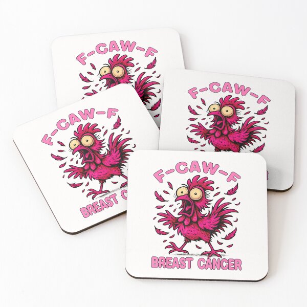 Item preview, Chicken F-Caw-F Breast Cancer  designed and sold by merlinnears.