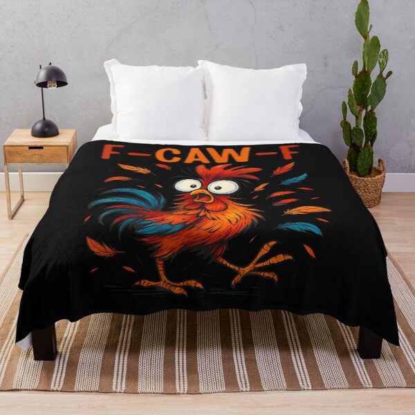 Item preview, F-Caw-F Funny Rooster Chicken Farm Animal Humor Bird Lovers designed and sold by merlinnears.