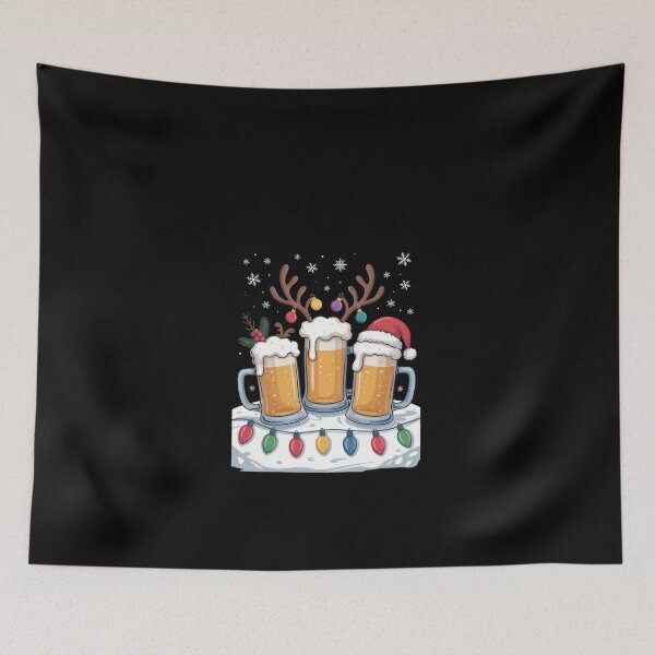 Item preview, Funny Snowman Santa Hat Drink Christmas Xmas Men designed and sold by vespira-motion.