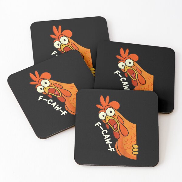 Item preview, Funny F-Caw-F Chicken Fcawf Chicken Humor Rooster Meme  designed and sold by merlinnears.