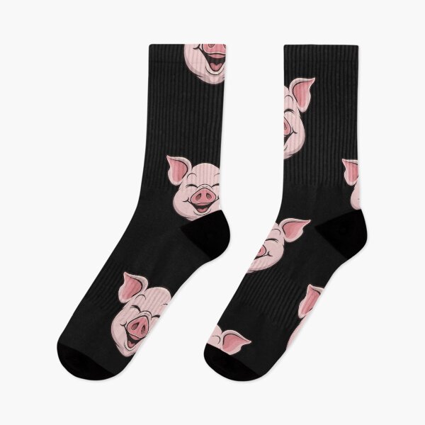 Item preview,  Modern Trendy Cute Smiling Face Pig Pink designed and sold by SOUFIANE1991.