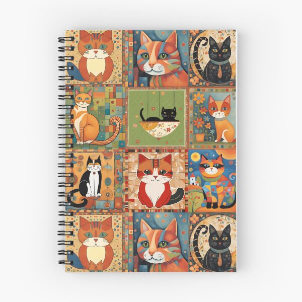 Item preview, Colorful Cat Illustration Pattern | Cat Art | Cat Drawing | Color Art designed and sold by UnhingedBird.
