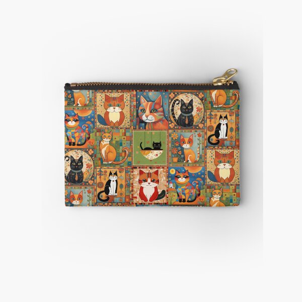 Item preview, Colorful Cat Illustration Pattern | Cat Art | Cat Drawing | Color Art designed and sold by UnhingedBird.