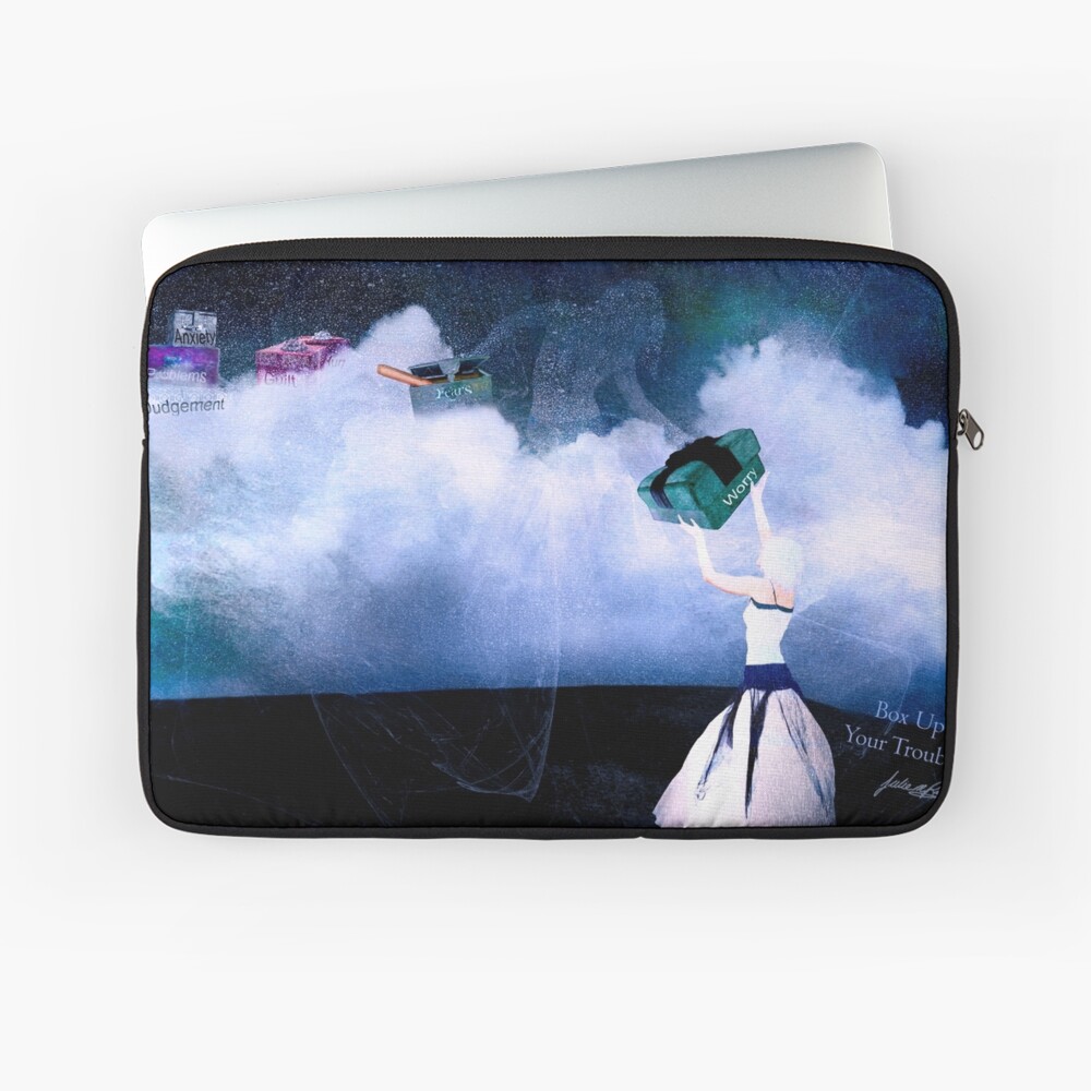 Box Up Your Troubles Laptop Sleeve