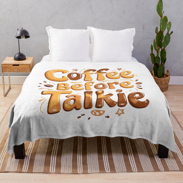 Item preview, Coffee Before Talkie – Funny Coffee Quote Design designed and sold by Kavya Art.