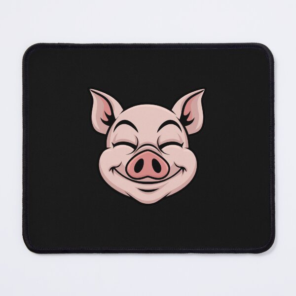 Item preview, Modern Trendy Cute Smiling Face Pig Pink designed and sold by SOUFIANE1991.