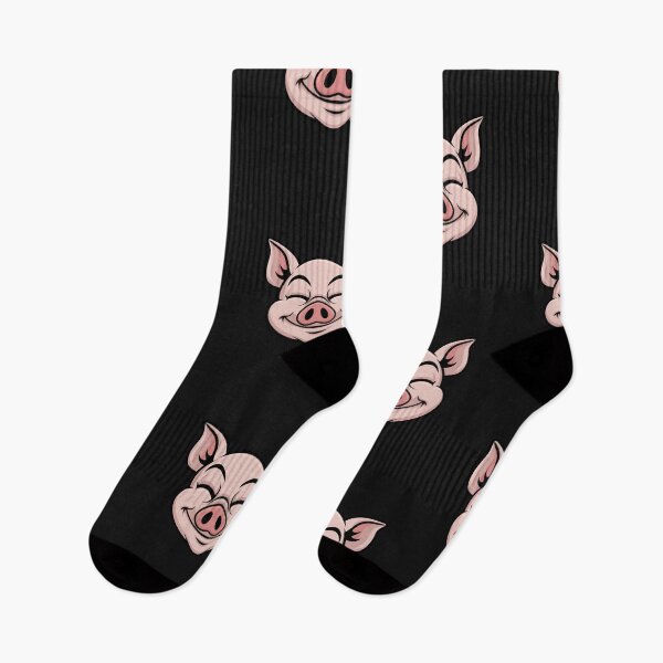 Item preview, Modern Trendy Cute Smiling Face Pig Pink designed and sold by SOUFIANE1991.