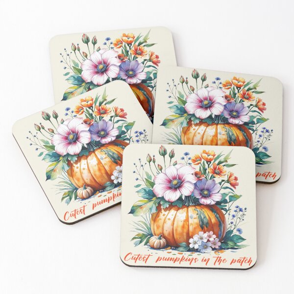 Item preview, Cute Fall Vibe Floral Pumpkin Art for Halloween, Autumn Season and thanksgiving  designed and sold by RSDigitalPrintDesign.