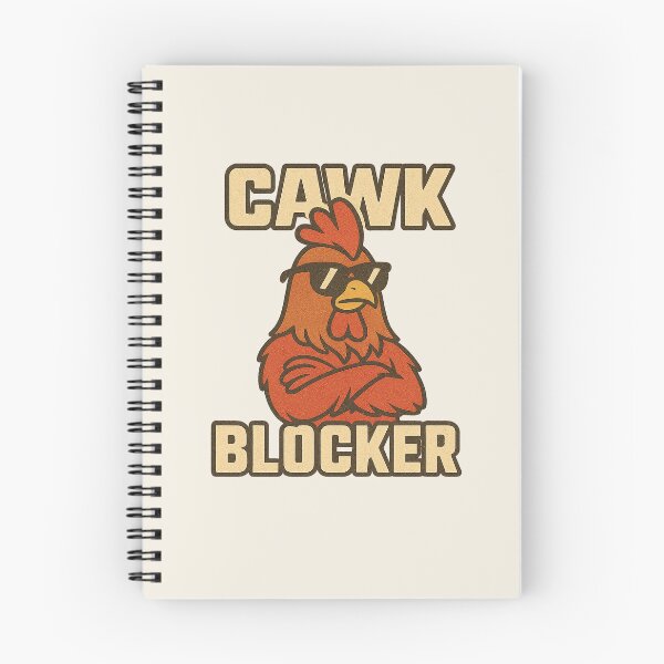 Item preview, Cawk Blocker | Funny Rooster Parody Design designed and sold by Bratak.