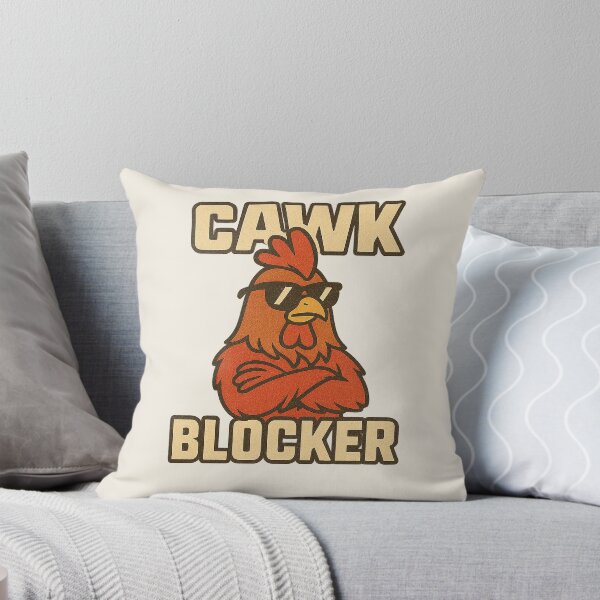 Item preview, Cawk Blocker | Funny Rooster Parody Design designed and sold by Bratak.