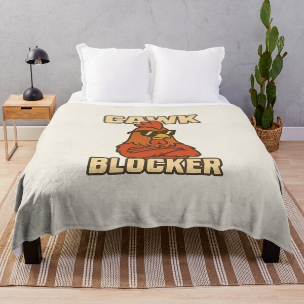 Item preview, Cawk Blocker | Funny Rooster Parody Design designed and sold by Bratak.