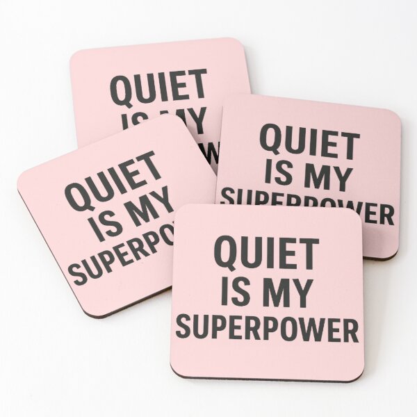 Item preview, Quiet Is My Superpower | Calm Confidence Minimalist Typography designed and sold by Syrupulse.
