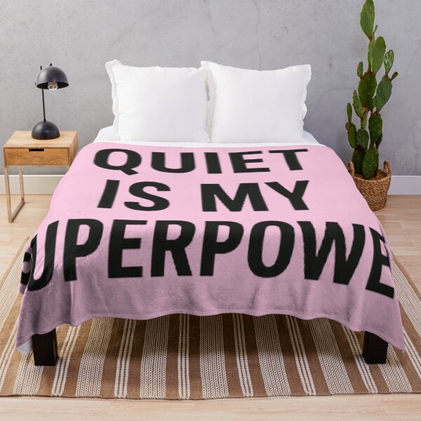 Item preview, Quiet Is My Superpower | Calm Confidence Minimalist Typography designed and sold by Syrupulse.