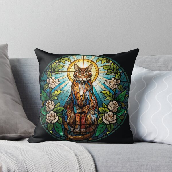 Item preview, Sacred Cat in Stained Glass designed and sold by KiraChie.