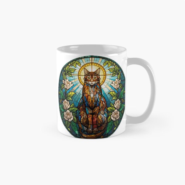 Item preview, Sacred Cat in Stained Glass designed and sold by KiraChie.
