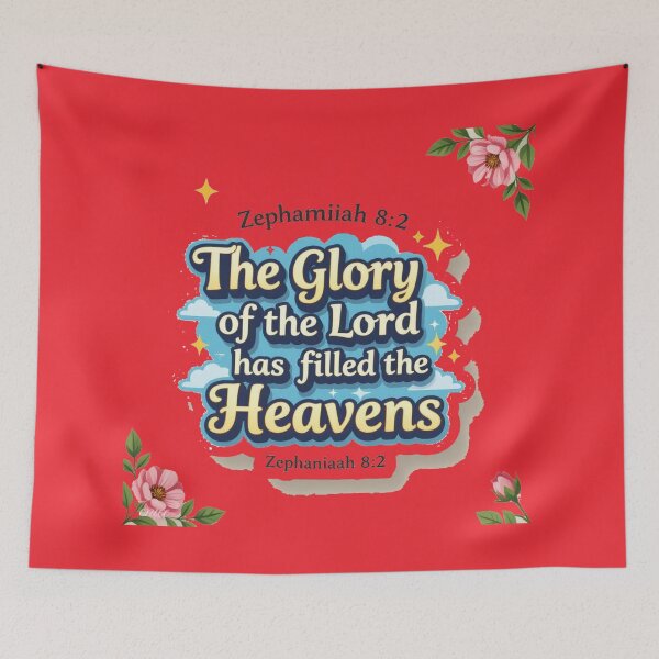 Item preview,  Zephaniah 8:2 Bible Verse Label – The Glory of the Lord Has Filled the Heavens , designed and sold by PaintMeWorld.