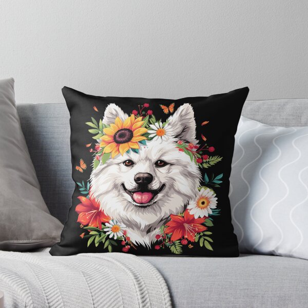 Item preview, Funny American Eskimo Flowers Floral Colorful Mom Dad Kids designed and sold by rafaeltto.