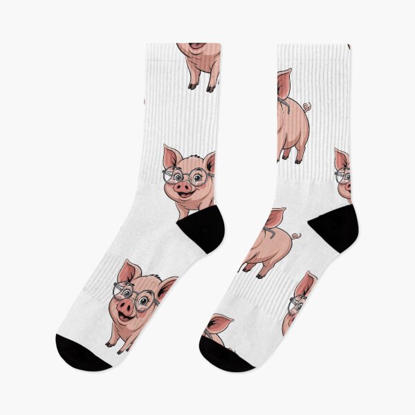 Item preview, Modern Trendy Cute Pink Pig With Glasses  designed and sold by SOUFIANE1991.