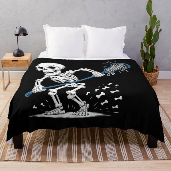 Item preview, Halloween Skeleton Lacrosse Sport Player designed and sold by Bandikonsalez.