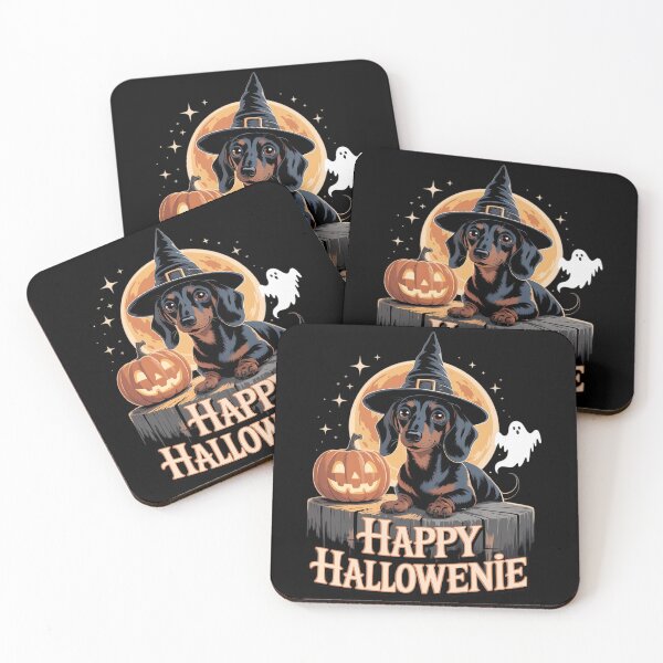 Item preview, Happy Halloweenie Funny Dachshund Halloween Wiener Dog designed and sold by Bandikonsalez.