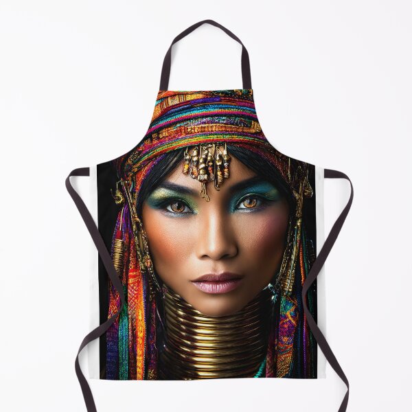 Item preview, Regal Beauty in Traditional Native Headwear and Makeup designed and sold by Artessie.