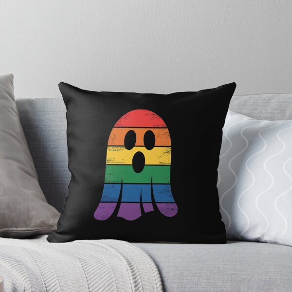 Item preview, Rainbow Ghost LGBT Gay Pride Lesbian Halloween designed and sold by VladoZork.
