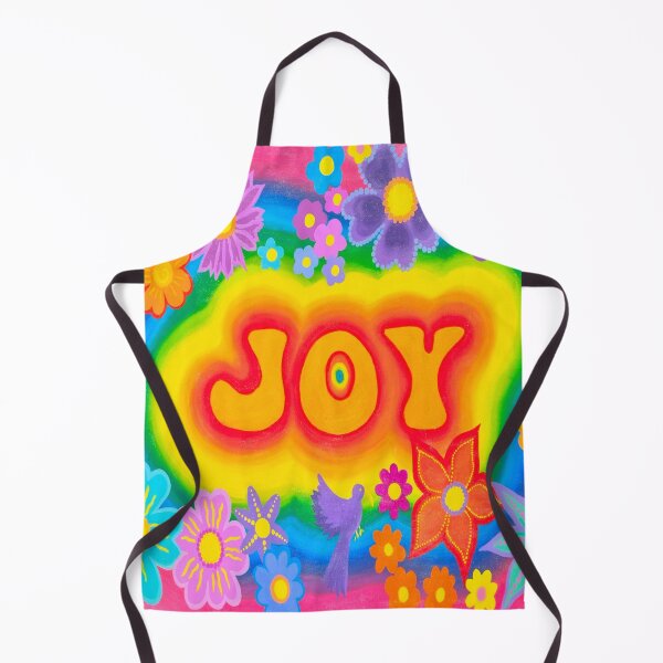 Item preview, Joy Rainbow Floral Art | Retro Hippie Psychedelic Design designed and sold by Vividality.