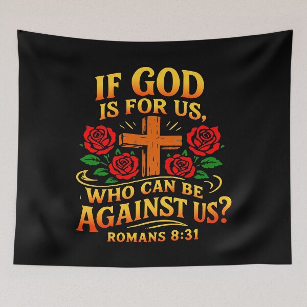 Item preview, Romans 8:31 If God Is For Us Who Can Be Against Us designed and sold by plushism.