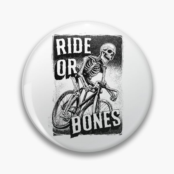 Item preview, RIDE OR BONES – Skeleton on Fixed Gear Bike | Urban Punk Cycling Art designed and sold by Absyntart.