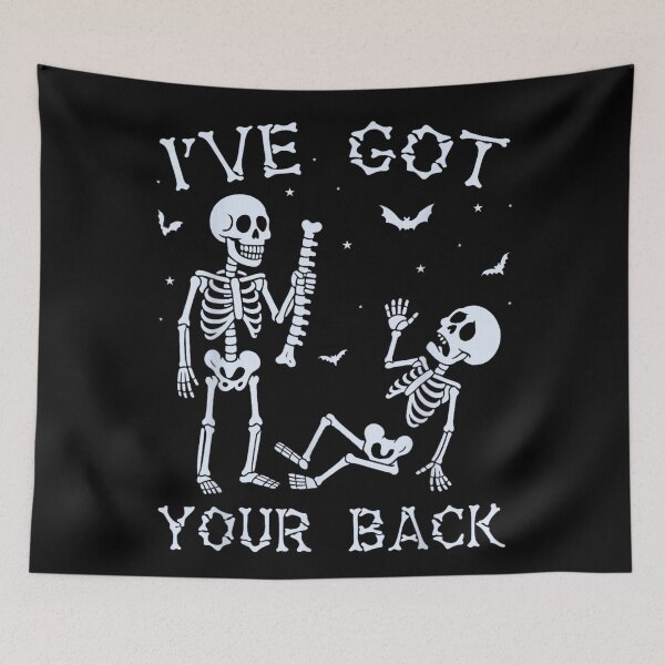 Item preview, I've Got Your Back Funny Skeletons Carrying Spinal Bone Art designed and sold by BancaJone.