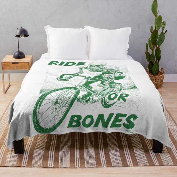 Item preview, RIDE OR BONES – Skeleton on Fixed Gear Bike | Urban Punk Cycling Art designed and sold by Absyntart.