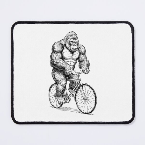 Item preview, Cycling Bicycle Gorilla Vintage Cyclist Funny Biker Animal designed and sold by GrandeDuc.