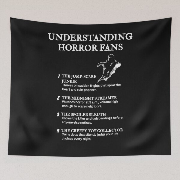 Item preview, Understanding Horror Fans – Funny Definitions About Scary Movie Life – Black designed and sold by PsyFlow35.