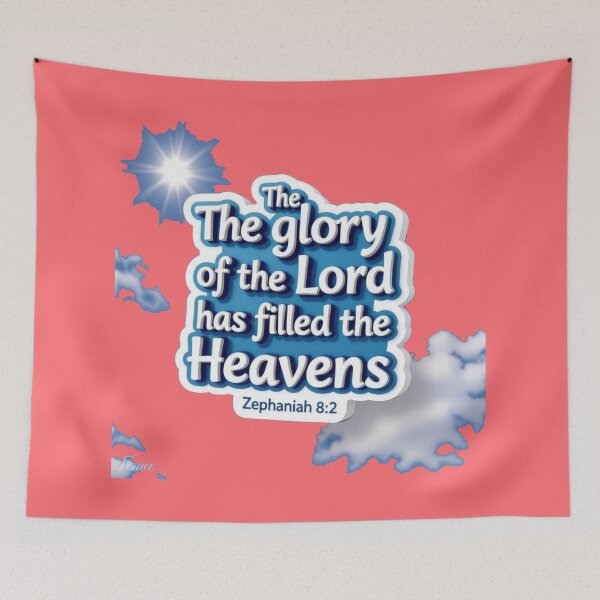 Item preview,  Zephaniah 8:2 Bible Verse Label – The Glory of the Lord Has Filled the Heavens , designed and sold by PaintMeWorld.