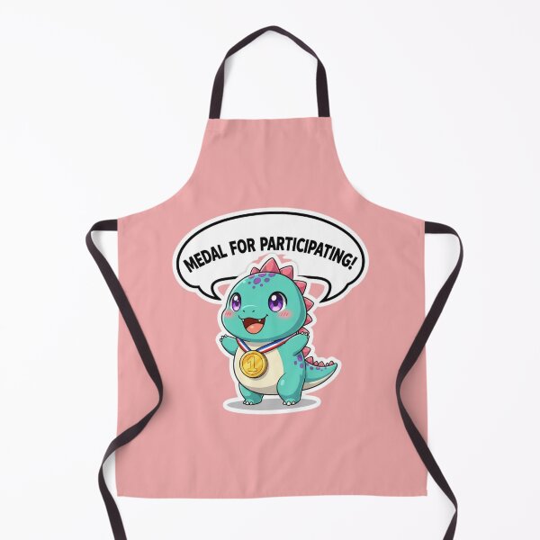 Item preview, Cute Cartoon Dinosaur Medal for Participating Funny Encouragement Gift designed and sold by bvdesignart.