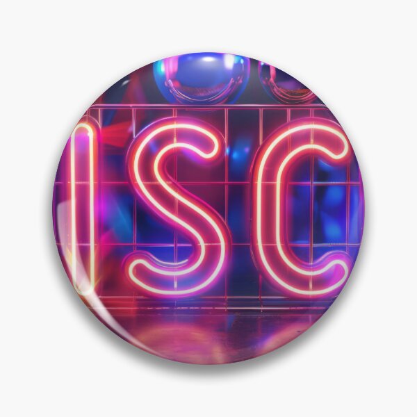Item preview, Vibrant purple neon DISCO sign in retro 90s style glowing maximalist background AI Generated content designed and sold by dvoevnore.