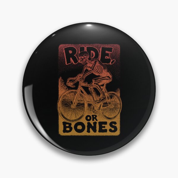Item preview, RIDE OR BONES – Skeleton on Fixed Gear Bike | Urban Punk Cycling Art designed and sold by Absyntart.