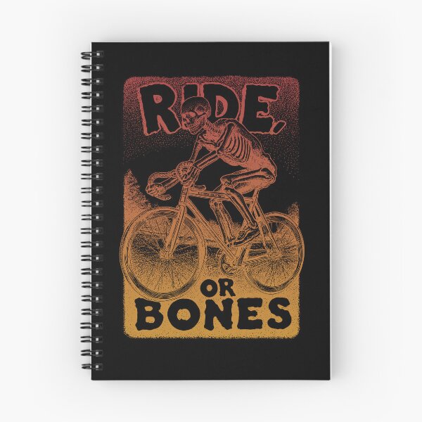 Item preview, RIDE OR BONES – Skeleton on Fixed Gear Bike | Urban Punk Cycling Art designed and sold by Absyntart.
