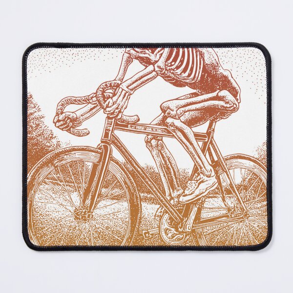 Item preview, RIDE OR BONES – Skeleton on Fixed Gear Bike | Urban Punk Cycling Art designed and sold by Absyntart.
