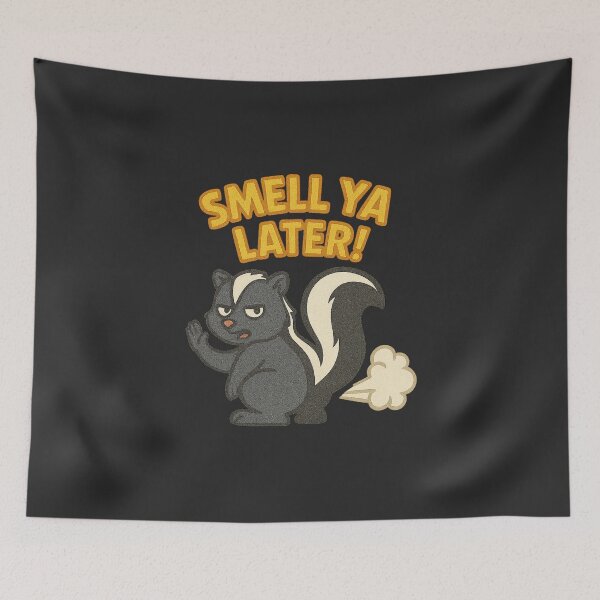 Item preview, Smell Ya Later! | Funny Cartoon Skunk Pun Design designed and sold by Bratak.