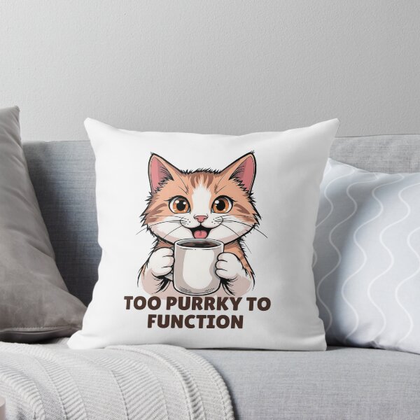 Item preview, Cute Cat with Coffee Mug  designed and sold by berwies.