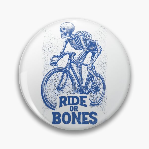 Item preview, RIDE OR BONES – Skeleton on Fixed Gear Bike | Urban Punk Cycling Art designed and sold by Absyntart.