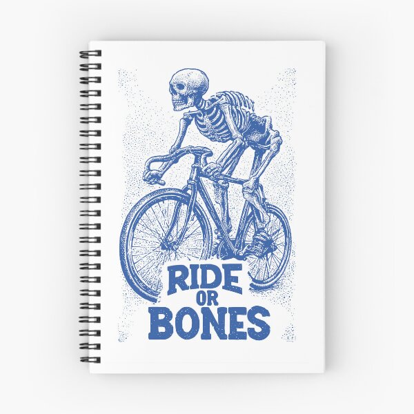 Item preview, RIDE OR BONES – Skeleton on Fixed Gear Bike | Urban Punk Cycling Art designed and sold by Absyntart.