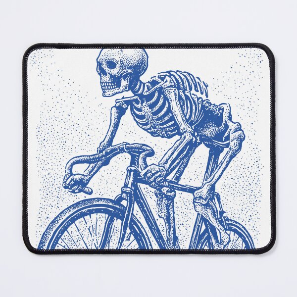 Item preview, RIDE OR BONES – Skeleton on Fixed Gear Bike | Urban Punk Cycling Art designed and sold by Absyntart.